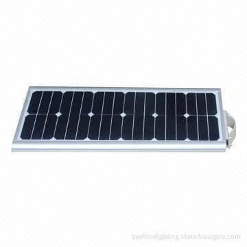 Integrated Solar Power Streetlight, 30W Power, All-in-one with Motion Sensor